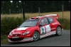 Richard Burns ja Robert Reid neljapäevasel Saksamaa ralli testikatsel. (24.07.2003) Peugeot