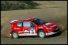 Harri Rovanperä Akropoli ralli shakedownil. (05.06.2003) Peugeot Sport