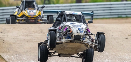 Armin Raag võitis ühel nädalavahetusel kaks meistritiitlit. Foto: rallycross.lv