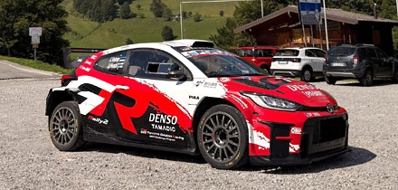Toyota, millega asuvad esmakordselt koos v&otilde;istlustulle Jaspar Vaher ja Janni Hussi. Foto: Erakogu