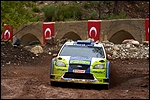 Marcus Grönholm - Timo Rautiainen Türgi ralli kiiruskatsel. Foto: Ford
