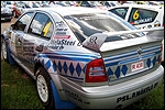 Rallipaari Jukka Ketomäki - Kai Risberg Škoda Octavia WRC. Foto: Lauri London