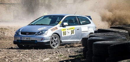 Mirek Matikainen ja Mirkko Matikainen võistlesid ühe autoga. Foto: Margus Kirs