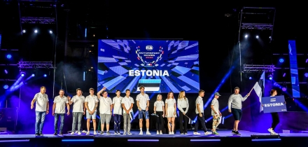 Eesti võistkond 2022. aasta mängude avamisel Marseille's. Foto: SRO / Kevin Pecks