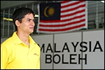 Malaisia vormelipiloot Alex Yoong. Foto: a1teammalaysia.com.my
