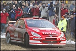 Marcus Gronholm autol Peugeot 307 WRC. Foto: AFP / Scanpix