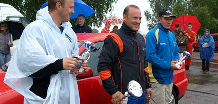 4WD klassi parimad: Ago Ahu (keskel), Mihkel Vaidlo (vasakul), Aare Pukk Foto: Keila LV